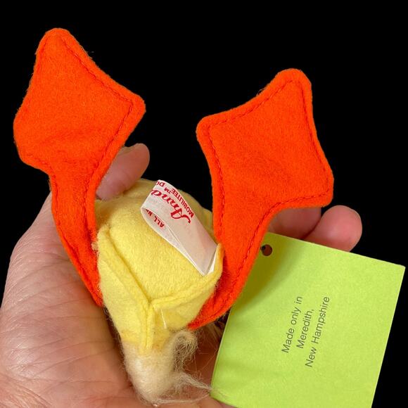 Annalee Mobilitee Duck Plush Vtg Yellow Duckling in Hat w/ Green TAG Easter Toy - Picture 7 of 16